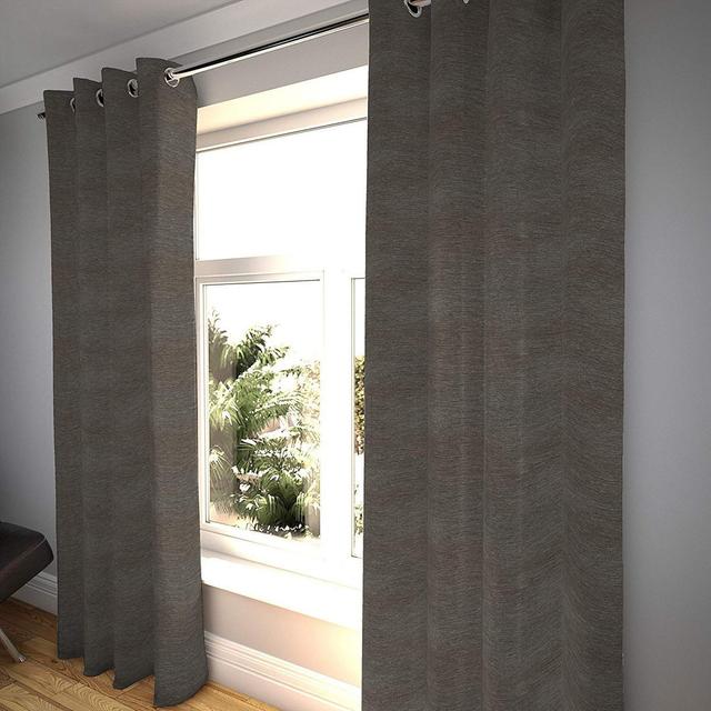 Ansley Blackout Pinch Pleat Curtain Pair (Set of 2) Ebern Designs Size per Panel: 228 W x 137 D cm on Productcaster.