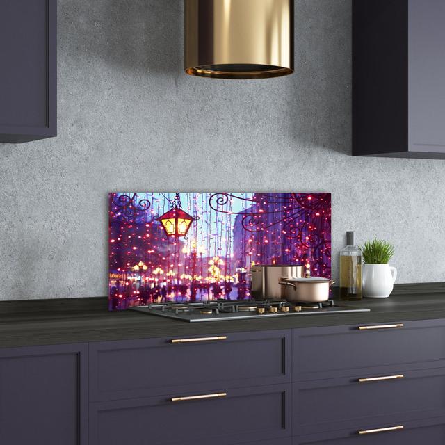 Akashia Purple - Lights in the City - Unframed Art Prints on Glass Brayden Studio on Productcaster.