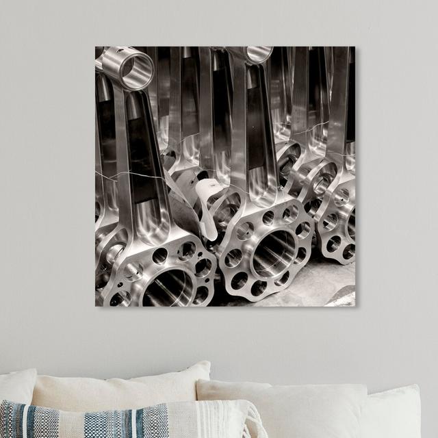 Airplane Parts - Wrapped Canvas Print East Urban Home Size: 30.5 cm H x 30.5 cm W x 3.8 cm D on Productcaster.