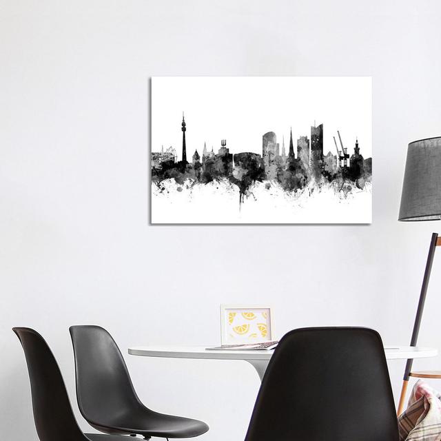 Dortmund, Germany In Black & White by Michael Tompsett - Wrapped Canvas Gallery-Wrapped Canvas Giclée Latitude Run Size: 66.04cm H x 101.6cm W x 3.81c on Productcaster.