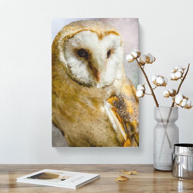 Barn Owl Vol.2 - Wrapped Canvas Graphic Art East Urban Home Size: 76cm H x 50cm W x 3cm D on Productcaster.