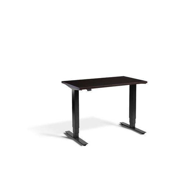 Mirano Height Adjustable Standing Desk Ebern Designs Frame Colour: Black, Top Colour: Wenge on Productcaster.