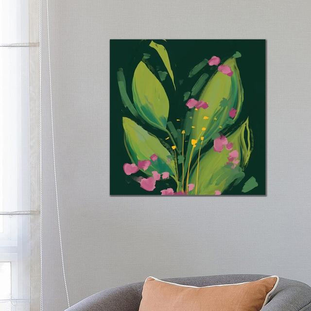 Flowers I by Morgan Harper Nichols - Print on Canvas Ebern Designs Size: 66.04cm H x 66.04cm W x 3.81cm D, Format: Wrapped Canvas on Productcaster.