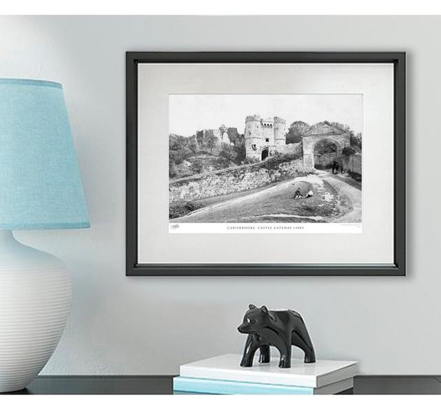 'Carisbrooke, Castle Gateway C1883' - Picture Frame Photograph Print on Paper The Francis Frith Collection Size: 40cm H x 50cm W x 2.3cm D on Productcaster.