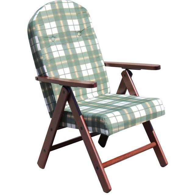 Mattituck Folding Deck Chair with Cushions Brambly Cottage Colour (Fabric): Green on Productcaster.