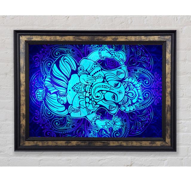 Hindu God Ganesha 4 - Single Picture Frame Art Prints Latitude Vive Size: 21cm H x 42cm W on Productcaster.