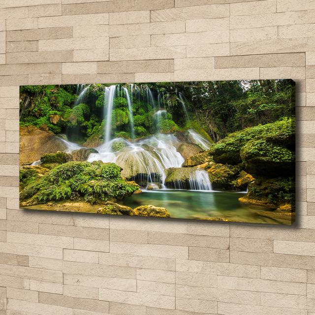 Waterfall - Wrapped Canvas Art Prints Union Rustic on Productcaster.