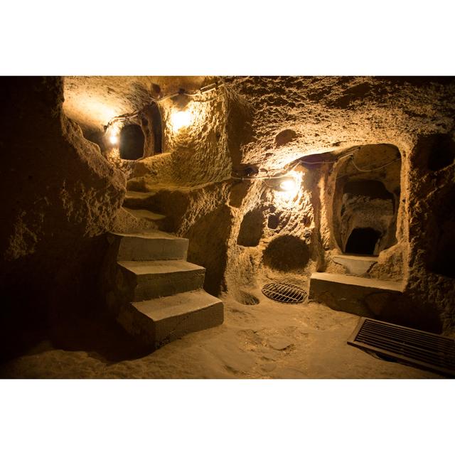 Derinkuyu Cave City in Cappadocia Turkey by Unknown - Wrapped Canvas Photograph 17 Stories Size: 30cm H x 46cm W on Productcaster.