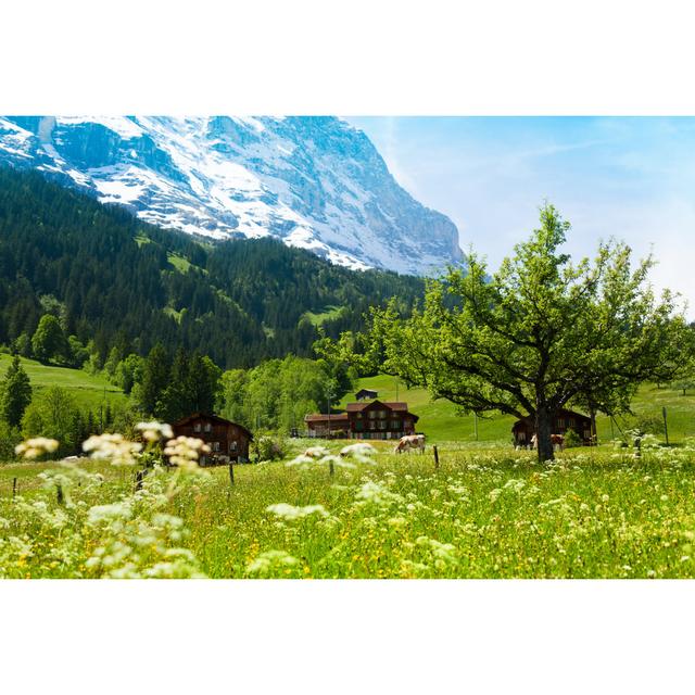 Yusuke Alps In Switzerland by SerrNovik - Wrapped Canvas Print Alpen Home Size: 30cm H x 46cm W x 3.8cm D on Productcaster.