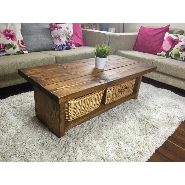 Lymington Coffee Table Alpen Home Size: 40cm H x 50cm L x 60cm W, Colour: Jacobean on Productcaster.