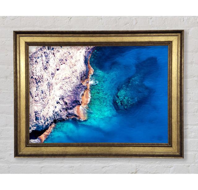 Sea Beach Stone - Single Picture Frame Art Prints Bright Star Size: 59.7cm H x 84.1cm W x 8cm D on Productcaster.