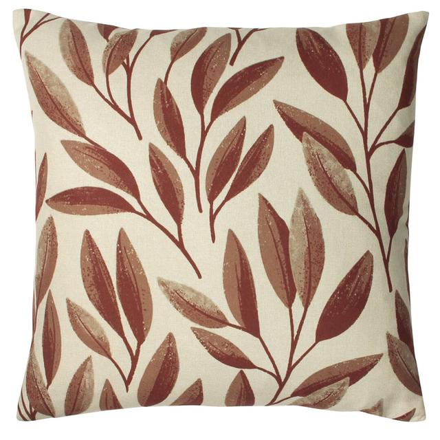 Floral Square Throw Cushion Paoletti Colour: Rust on Productcaster.