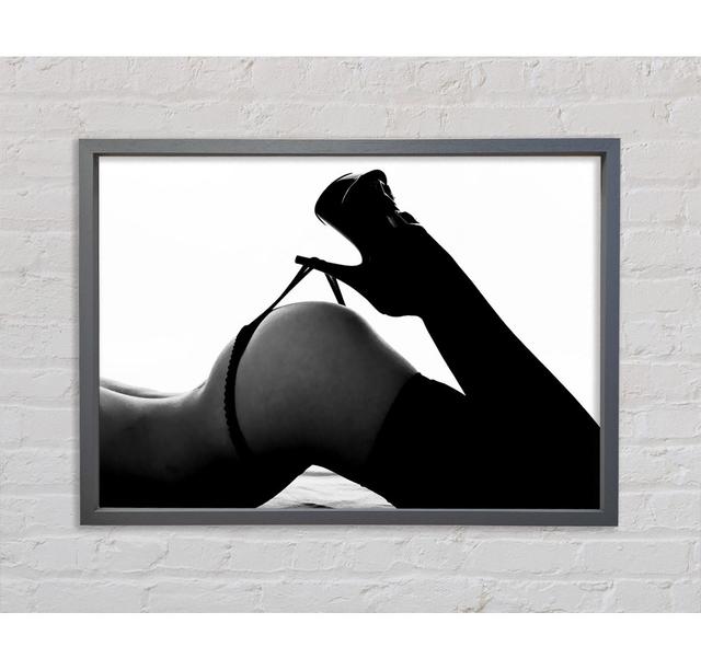 G-String Stockings B N W - Single Picture Frame Art Prints on Canvas Bright Star Size: 84.1cm H x 118.9cm W x 3.3cm D on Productcaster.