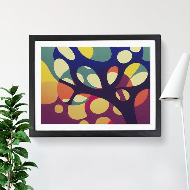 XH1022-8323X Stimulating Abstract Tree - Single Picture Frame Print Metro Lane Size: 46cm H x 64cm W x 2cm D, Frame Colour: Black Framed on Productcaster.