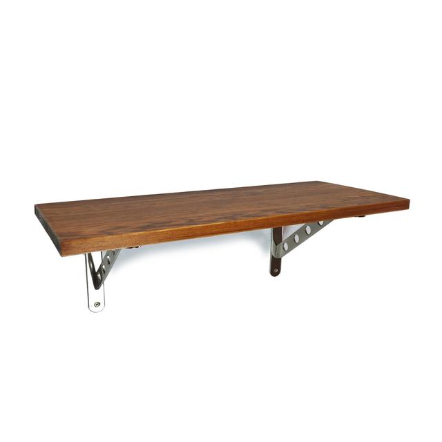 Beus Solid Wood Bracket Shelf Alpen Home Size: 22cm H x 90cm W x 25cm D on Productcaster.