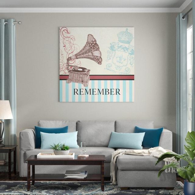 Remember - Remember Graphic Art Print East Urban Home Size: 30cm L x 30cm W on Productcaster.