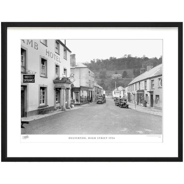 Dulverton, High Street 1934 - Single Picture Frame Print The Francis Frith Collection Size: 60cm H x 80cm W x 2.3cm D on Productcaster.