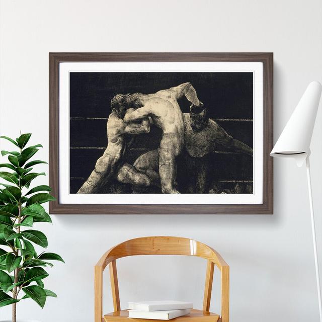 A Stag at Sharkey's by George Bellows - Picture Frame Painting East Urban Home Size: 36cm H x 48cm W x 2cm D, Frame Option: Walnut Framed on Productcaster.