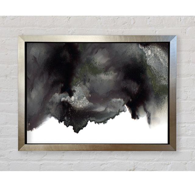 Black On White Abstract Cloud - Print Bright Star Size: 84.1cm H x 118.9cm W x 3.4cm D on Productcaster.