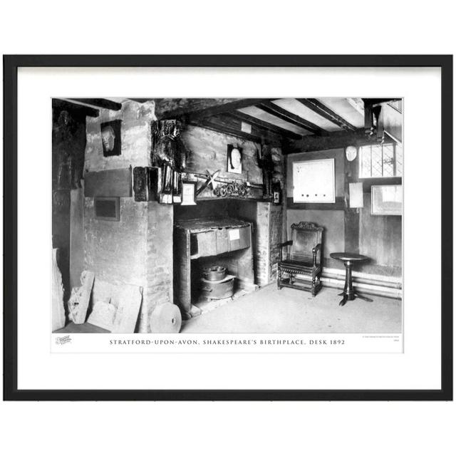 Stratford-upon-Avon, Shakespeare's Birthplace, Desk 1892 by Francis Frith - Single Picture Frame Print The Francis Frith Collection Size: 28cm H x 36c on Productcaster.