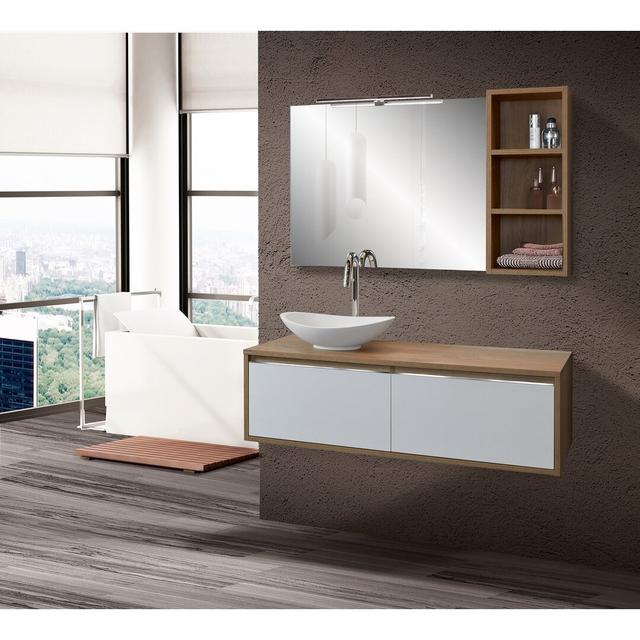 Gianna 1200mm Wall Hung Single Vanity Unit Isabelline on Productcaster.