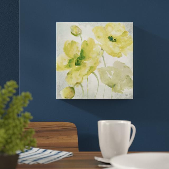 Yellow Poppies II by Tre Sorelle Studios - Wrapped Canvas Print East Urban Home Size: 76.2cm H x 76.2cm W on Productcaster.