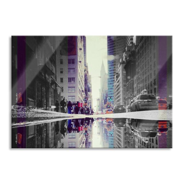 Glasbild Times Square in New York Brayden Studio Größe: 60 cm H x 80 cm B x 0,4 cm T on Productcaster.