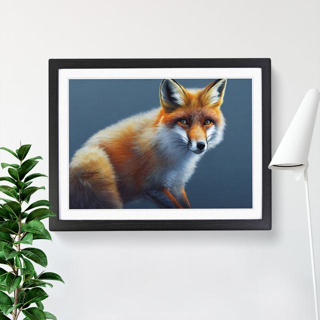 A Breathtaking Fox - Picture Frame Painting Alpen Home Frame Colour: Black, Size: 34cm H x 46cm W x 2cm D on Productcaster.