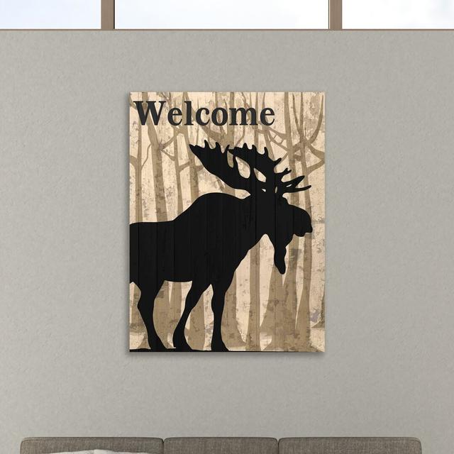 Welcome To The Lodge by Kimberly Allen - Wrapped Canvas Print East Urban Home Size: 81cm H x 61cm W x 4cm D on Productcaster.