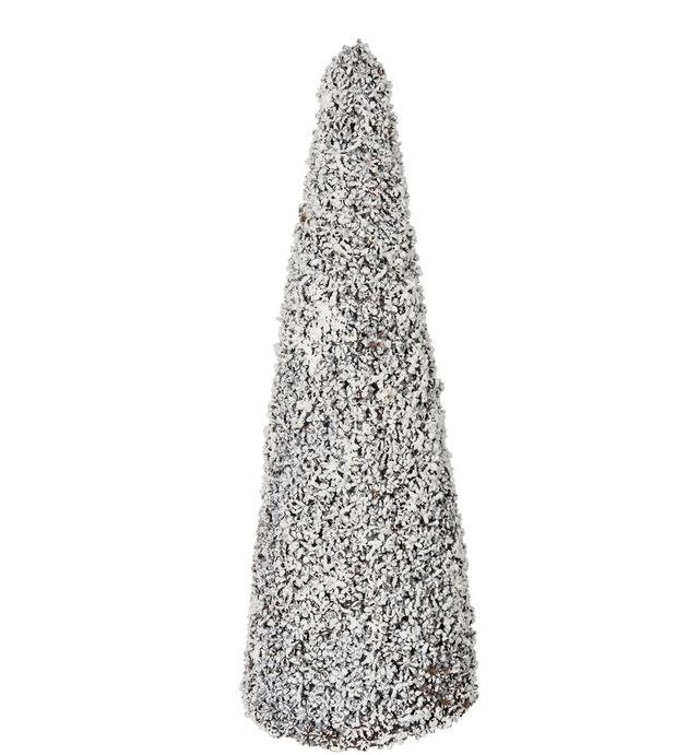 Cone Snowy Tree The Seasonal Aisle Size: 67cm H x 25cm W x 25cm D on Productcaster.