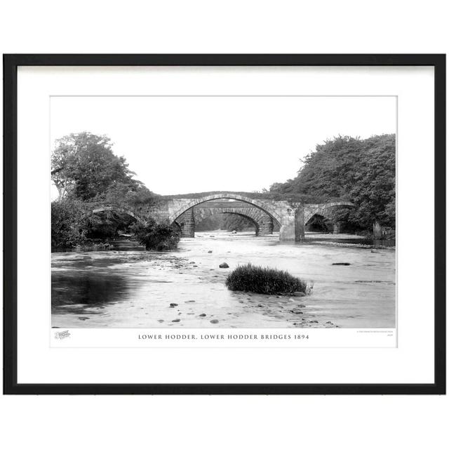 Lower Hodder, Lower Hodder Bridges 1894 - Single Picture Frame Print The Francis Frith Collection Size: 28cm H x 36cm W x 2.3cm D on Productcaster.