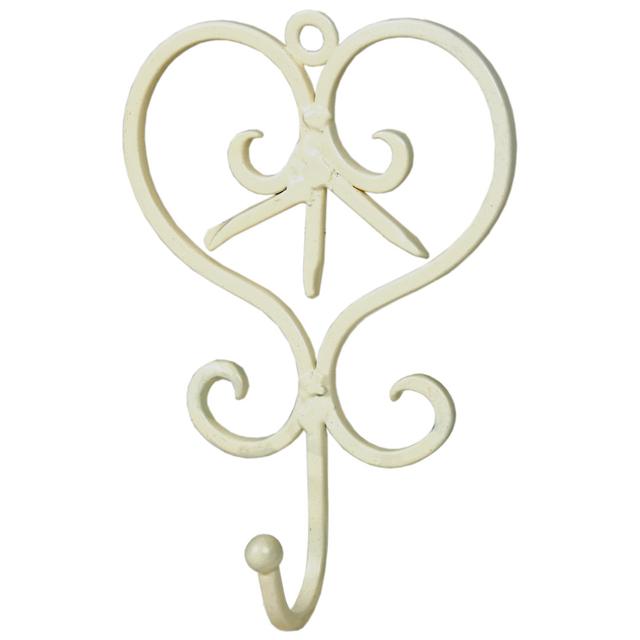 Scroll Heart Coat Hook Fleur De Lis Living on Productcaster.