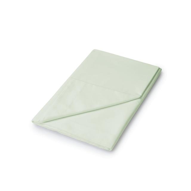 180 Thread Count Cotton Blend Flat Sheet Helena Springfield Size: Super King (6'), Colour: Soft Green on Productcaster.