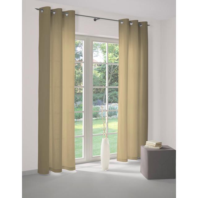 Newbury 67% Polyester And 33% Cotton Room Darkening Pinch Pleat Single Curtain Panel Wirth Curtain Colour: Muddy, Panel Size: 130cm Width x 395cm Drop on Productcaster.