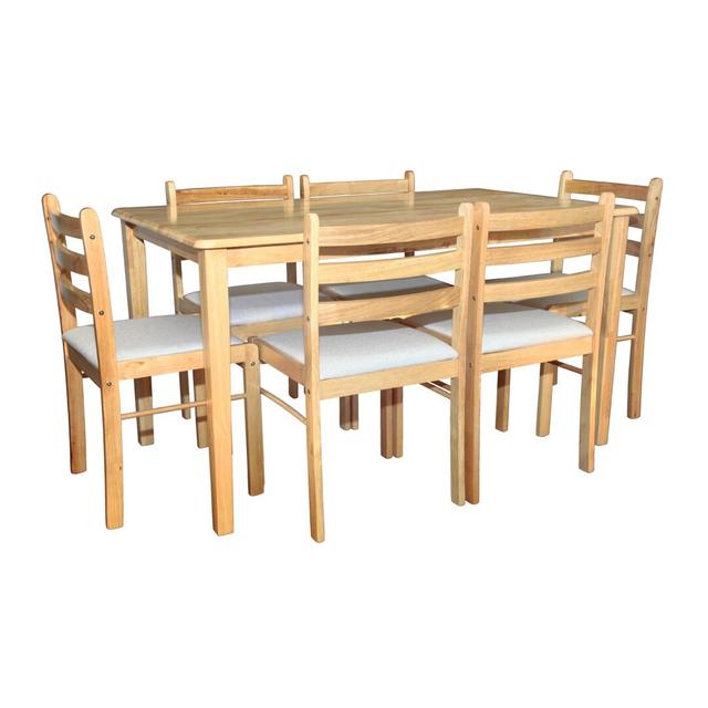 Callaway Dining Table Alpen Home Colour: Light Brown, Size: H75 x L137 x W82cm on Productcaster.