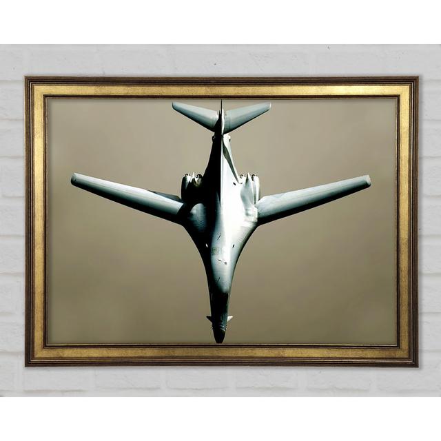 Fighter Plane - Single Picture Frame Art Prints Ebern Designs Colour: Beige, Size: 29.7cm H x 42cm W x 1.5cm D on Productcaster.