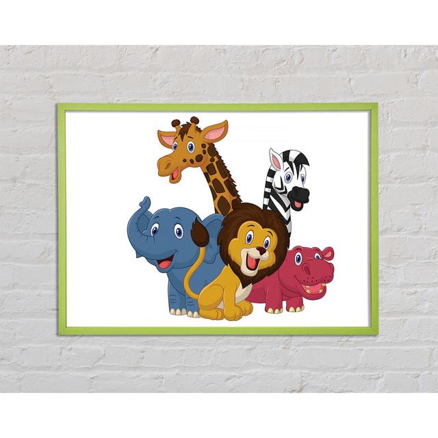 Jungle Friends 2 - Single Picture Frame Art Prints Isabelle & Max Size: 21cm H x 29.7cm W x 2cm D on Productcaster.