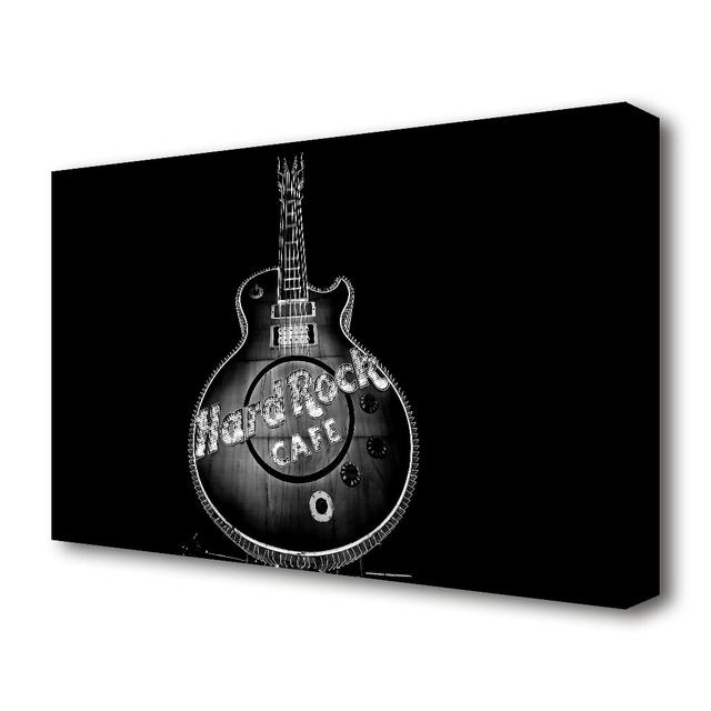 'Hard Rock Cafe Las Vegas' - Wrapped Canvas Advertisement Print East Urban Home Size: 50.8 cm H x 81.3 cm W on Productcaster.