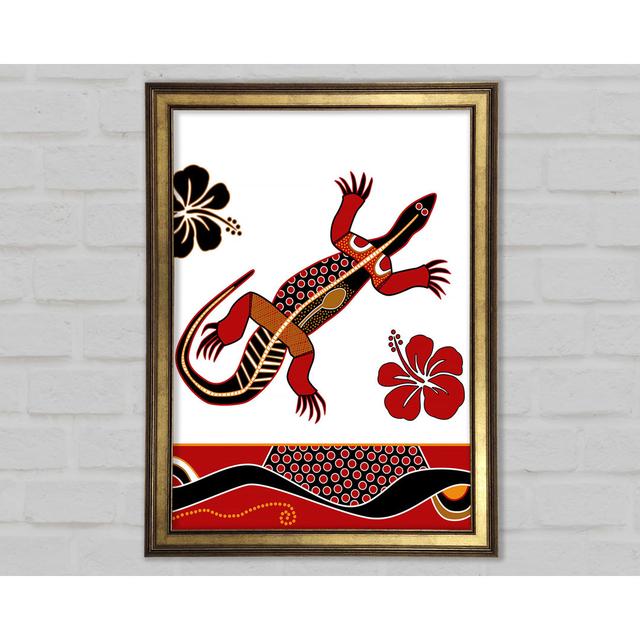 Aboriginal Lizard 1 - Print Ophelia & Co. Size: 29.7cm H x 21cm W x 1.5cm D on Productcaster.