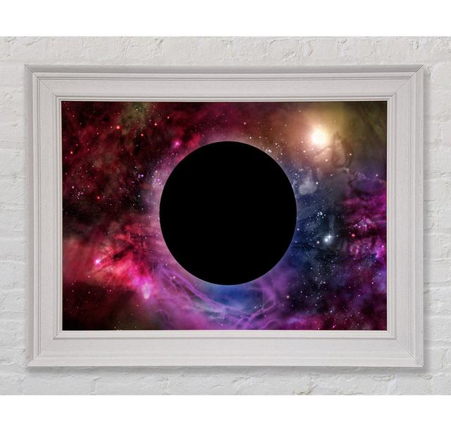 Galaxy Eclipse Framed Print Ebern Designs Size: 21cm H x 29.7cm W on Productcaster.