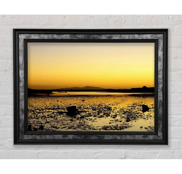 Yellow Pebble Shoreline - Single Picture Frame Art Prints Bright Star Size: 21cm H x 42cm W x 8cm D on Productcaster.