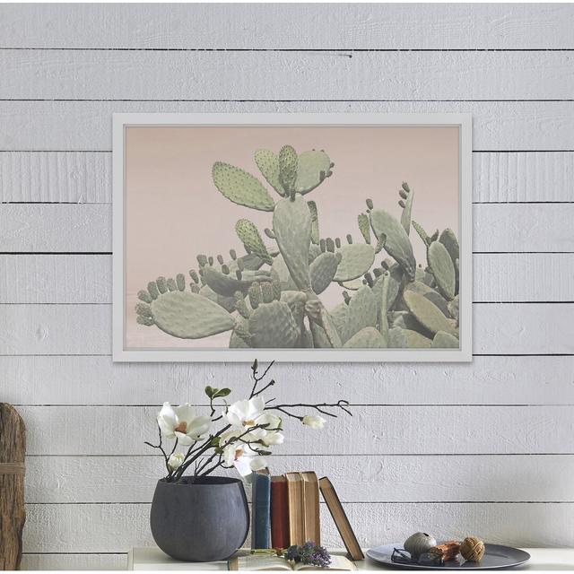 'Cactus Bunch' Framed Graphic Art Print East Urban Home Size: 41cm H x 61cm W on Productcaster.