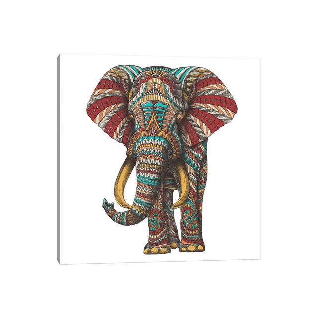 Ornate Elephant I In Colour II by - Wrapped Canvas Graphic Art Latitude Vive Size: 45.72cm H x 45.72cm W x 3.81cm D on Productcaster.