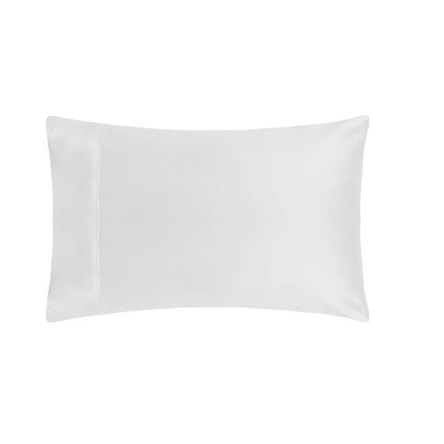 600 Thread Count 100% Cotton Pillowcase Belledorm Colour: White on Productcaster.