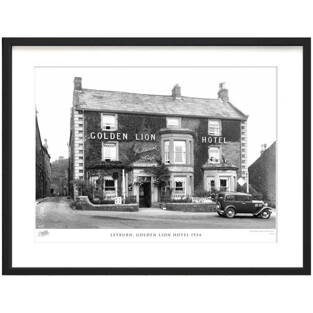 'Leyburn, Golden Lion Hotel 1934' - Picture Frame Photograph Print on Paper The Francis Frith Collection Size: 45cm H x 60cm W x 2.3cm D on Productcaster.