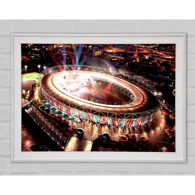 London 2012 Olympic Stadium Framed Print Bright Star Size: 42cm H x 59.7cm W x 1.5cm D on Productcaster.