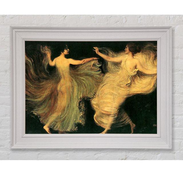 Franz Von Stuck Two Dancers Framed Print Ophelia & Co. Size: 29.7cm H x 42cm W x 8cm D, Format: Galway White Framed Paper on Productcaster.