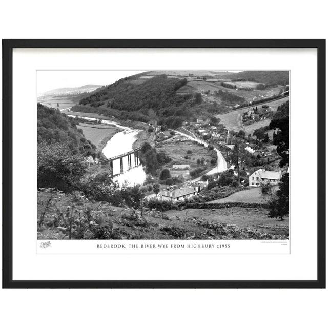 'Redbrook, the River Wye from Highbury C1955' by Francis Frith - Picture Frame Photograph Print on Paper The Francis Frith Collection Size: 60cm H x 8 on Productcaster.