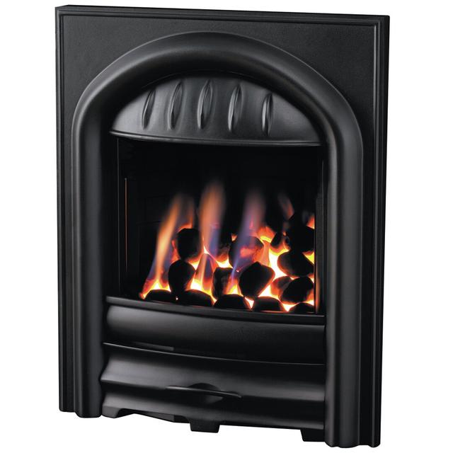 Black Metal 54cm Gas/Propane Fireplace Insert by Belfry Heating on Productcaster.