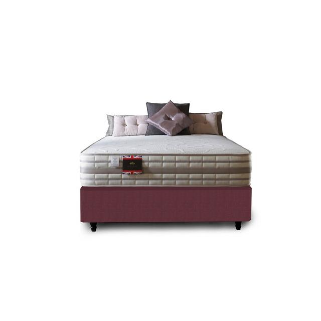 Aspelare Pocket Memory 2000 Divan Bed Fairmont Park Colour: Plum Linen, Storage Type: 4 Drawers, Size: Super King (6') on Productcaster.